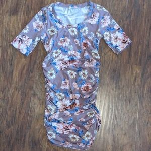 Mother Bee Ruched Maternity Dress